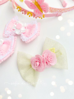 Laço Letícia /tule e flores - comprar online