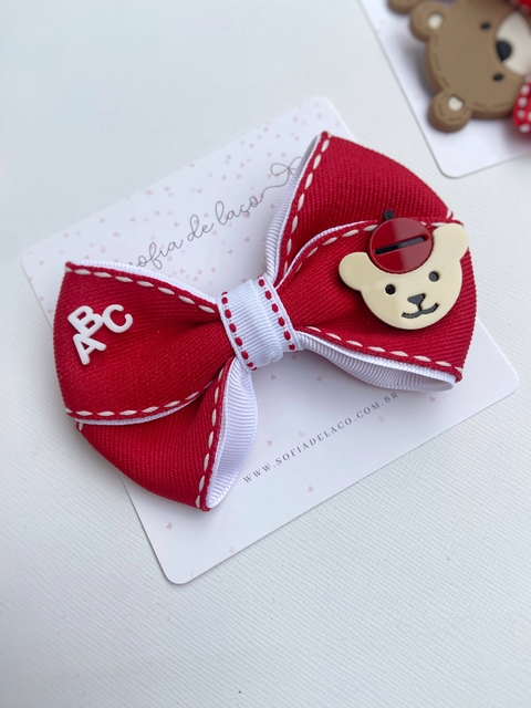 Laço escolar G Nina Maple Bear (10cm)