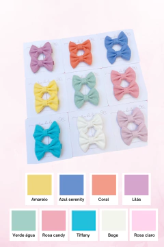 Parzinho de laços linho - loja online