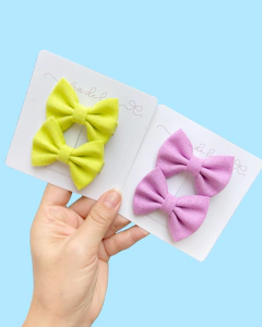 Parzinho de laços linho - comprar online