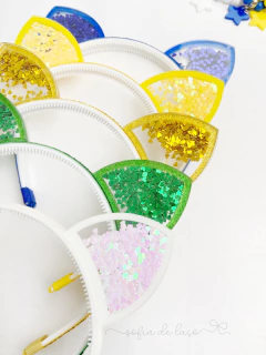 Tiara orelhinhas acrílico na internet