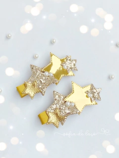 Hair clip brilha, brilha estrelinha!