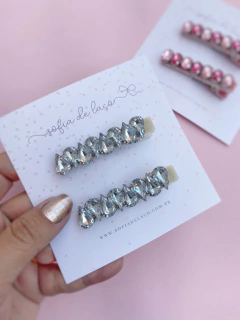 Hair clips pedraria (par) - Sofia de Laço