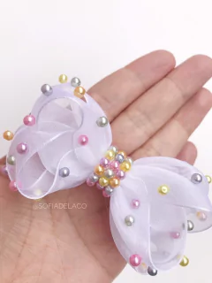 Liz organza com pérolas - Sofia de Laço