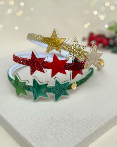 Tiara estrelas brilhantes