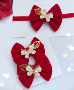 Laço veludo borboleta (unidade) - comprar online