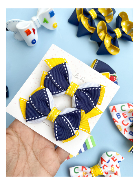 Parzinho de laços Nina escolar - comprar online