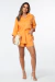 Camisa Linho Solara - Laranja Sorbet na internet