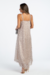 Vestido Mônaco - Nude com prata - Vanessa Vasconcelos
