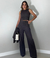 Cropped Alberta - Marrom - loja online