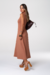 Vestido Colette - Mocha Mousse na internet