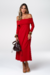 Vestido Silvia - Vermelho terracota - comprar online