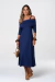 Vestido Silvia - Azul Marinho - comprar online