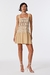 Vestido Guipire Alice - Natural + Taupe