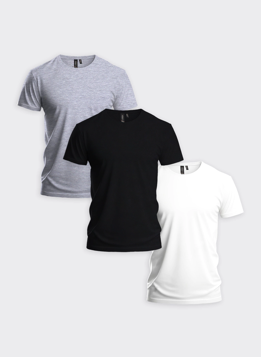 Pack x3 remeras básicas de algodón