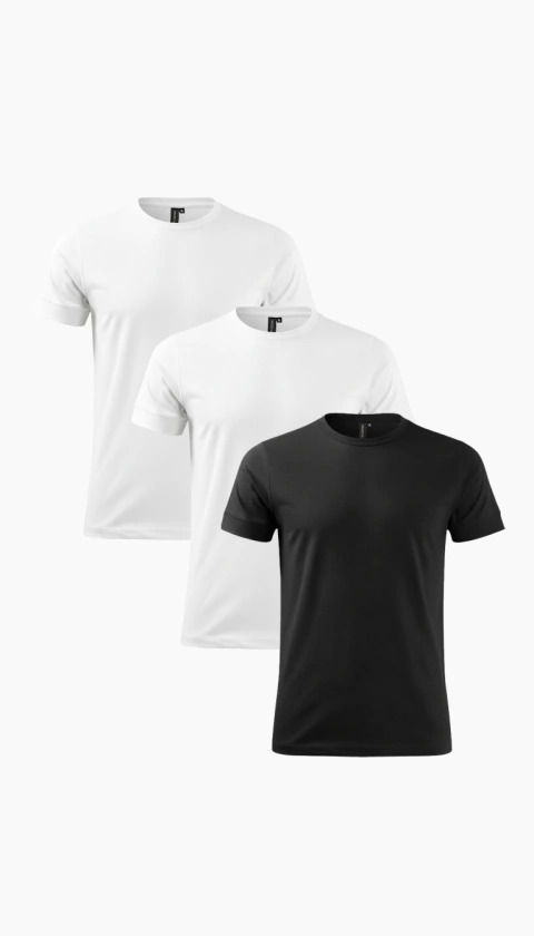 Pack x3 Remeras Basicas de lycra y algodon en internet