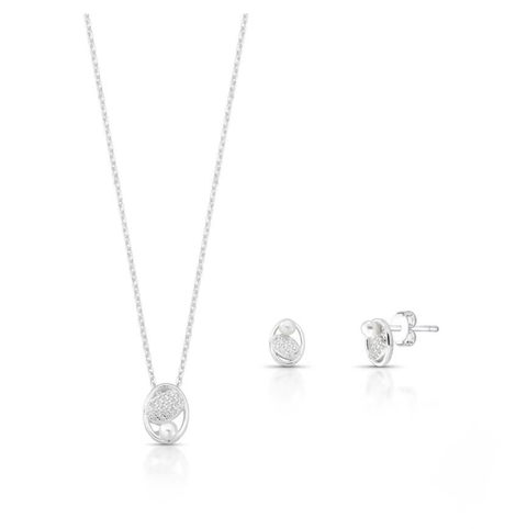 Conjunto cravejado pérola