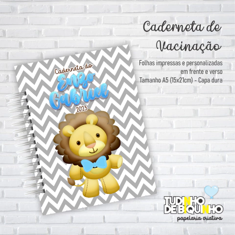 Caderneta de Vacinação Personalizada - Menino - comprar online