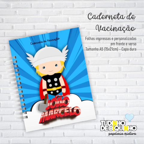 Caderneta de Vacinação Personalizada - Menino - comprar online