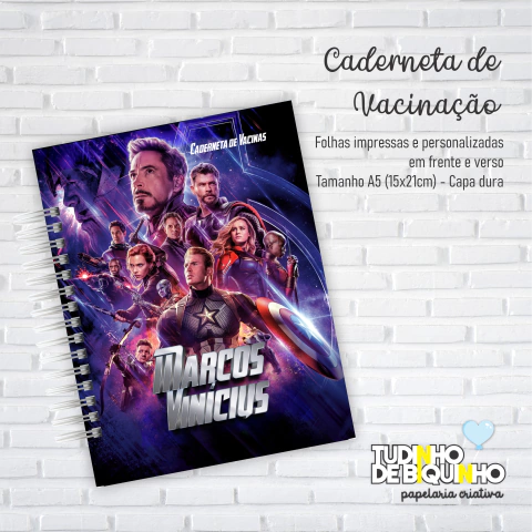 Caderneta de Vacinação Personalizada - Menino na internet