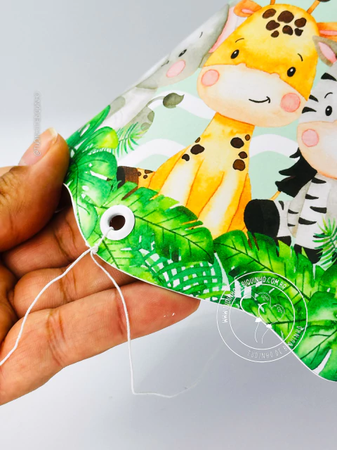Chapéu de Festa Simples - Safari - Tudinho de Biquinho