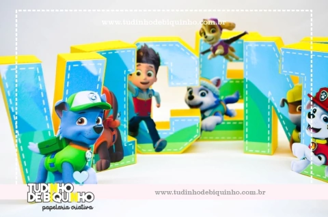 Letra 3D Patrulha - comprar online