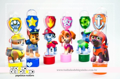 Tubete com Aplique Patrulha - Tudinho de Biquinho