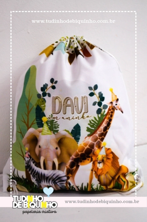 Sacola Mochila Tecido