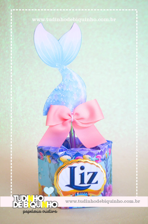 Caixa Fofinha c/8cm - Sereia