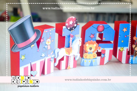 Letra 3D - Circo - comprar online
