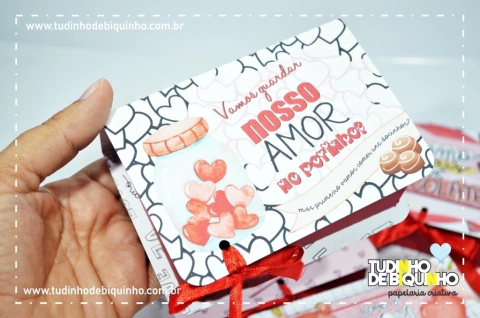 Caixa Personalizada p/6 Docinhos - Tudinho de Biquinho