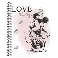 CUADERNO 16X21 ESPIRAL TAPA DURA 80 HJS. MICKEY MOUSE - comprar online