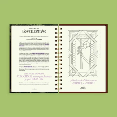 Agenda Monoblock 2025 Dos días por página - Bruja Moderna "Verde misterio - GBT Gift & Stationary