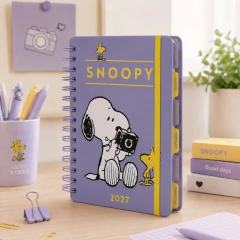 Agenda Diaria Mooving Snoopy 2027 14x20cm