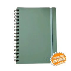 Agenda 2027 Vacavaliente Studio Semanal 15x21 Green
