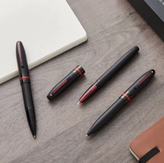 Bolígrafo Sheaffer Icon Negro Mate detalles en PVD Rojo en internet