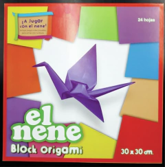 PAPEL PARA ORIGAMI BLOCK EL NENE BICOLOR