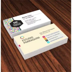 100 Tarjetas Personales Papeles Lisos