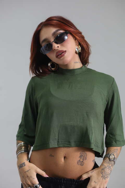 Cropped Oversized Visco Verde