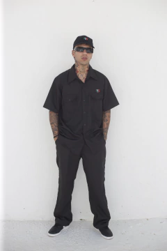 Camisa Mafiusu Italy RipStop Preta - loja online