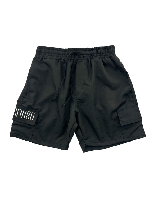 Shorts Mafiusu Cargo RipStop Preto Lapela