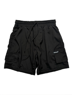 Shorts Mafiusu Cargo Tactel Preto Reg - comprar online