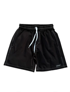 Shorts Tactel Elastano Preto/Branco - comprar online