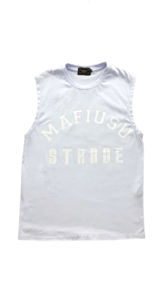 Camiseta Regata Machão College Branca - comprar online