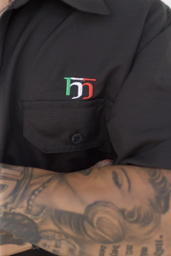 Camisa Mafiusu Italy RipStop Preta - MAFIUSU