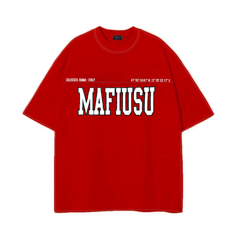 Camiseta Oversized Especial Colosseo Vermelha