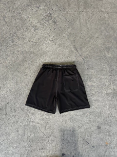 Shorts Tactel Elastano Preto/Branco na internet