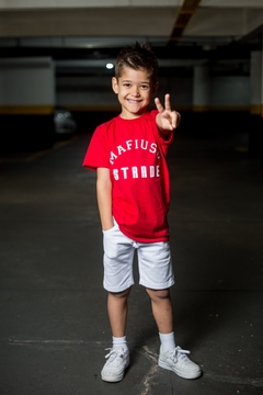 Camiseta Infantil College Vermelha - comprar online
