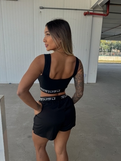 Shorts Mafiusu Feminino Elastan Preto - comprar online