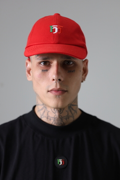 Boné Dad Hat Mafiusu Sarja Clássico Vermelho